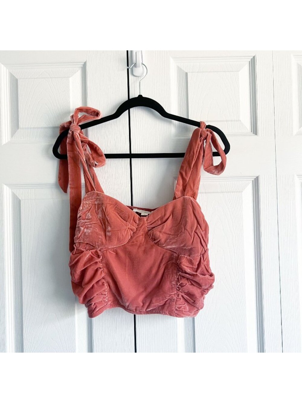 Anthropologie Forever That Girl Corset Seamed Rose Top Women's size Medium M